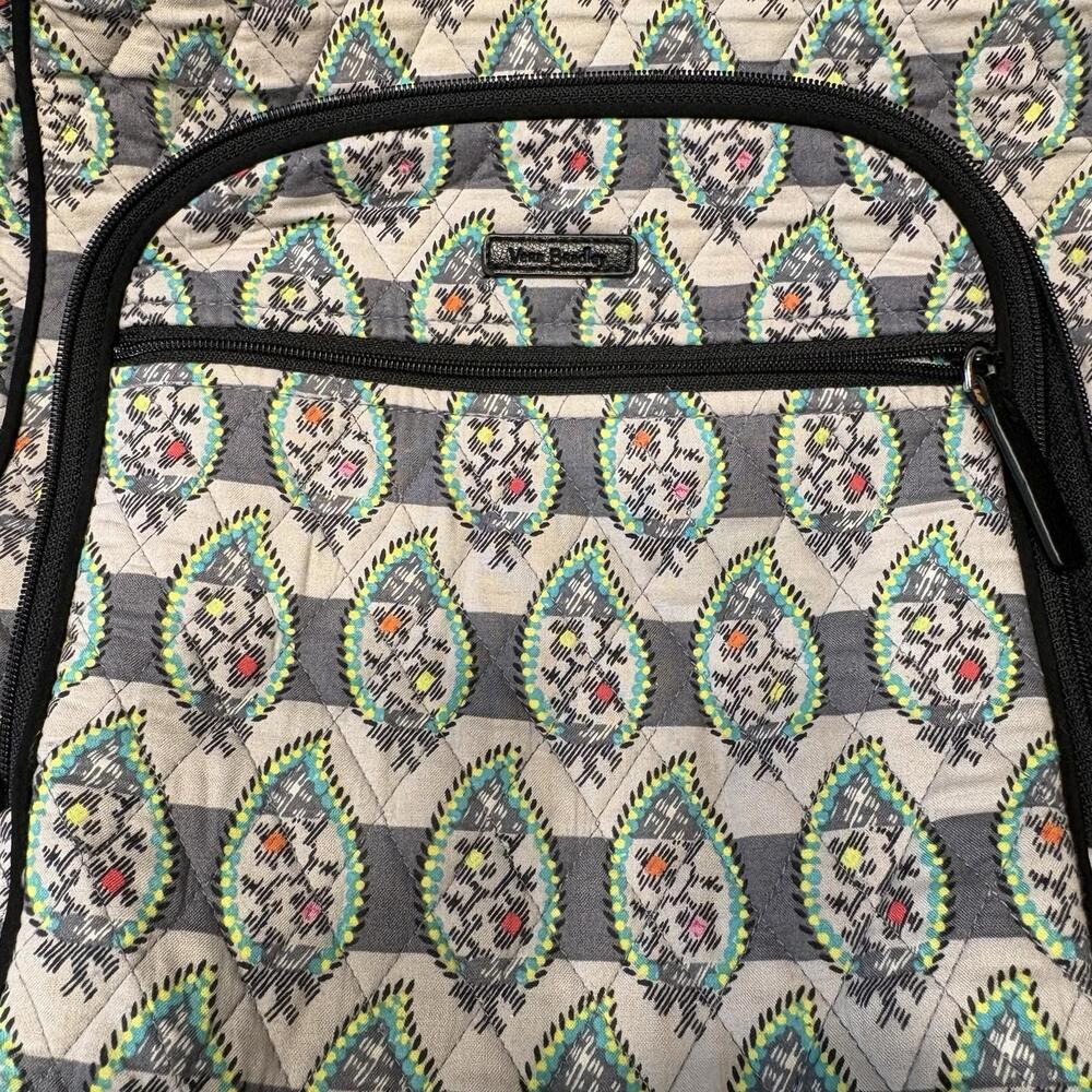 Vera Bradley Quilted Campus Backpack - Rare Pattern (Repair Opportunity) - Picture 14 of 16